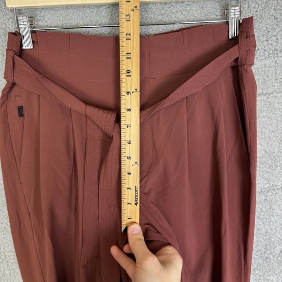 S Athleta Skyline Pant II Womens 6 Rose High Rise Tapered Leg Tie Waist Pleated - Picture 6 of 11